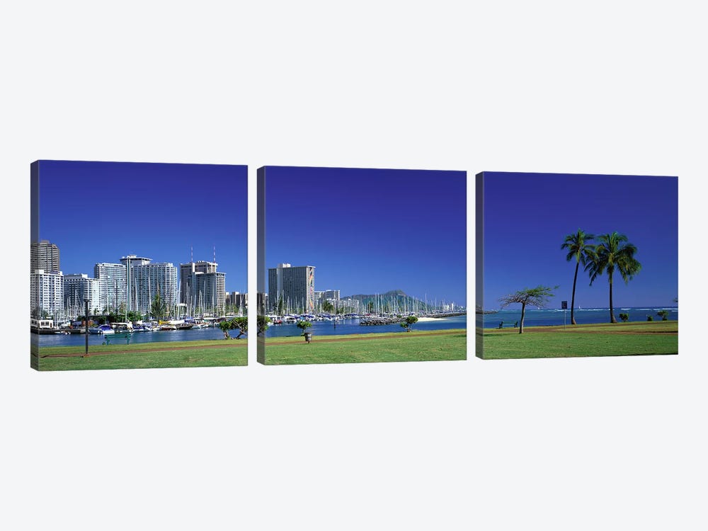 Honolulu Hawaii #2 by Panoramic Images 3-piece Art Print