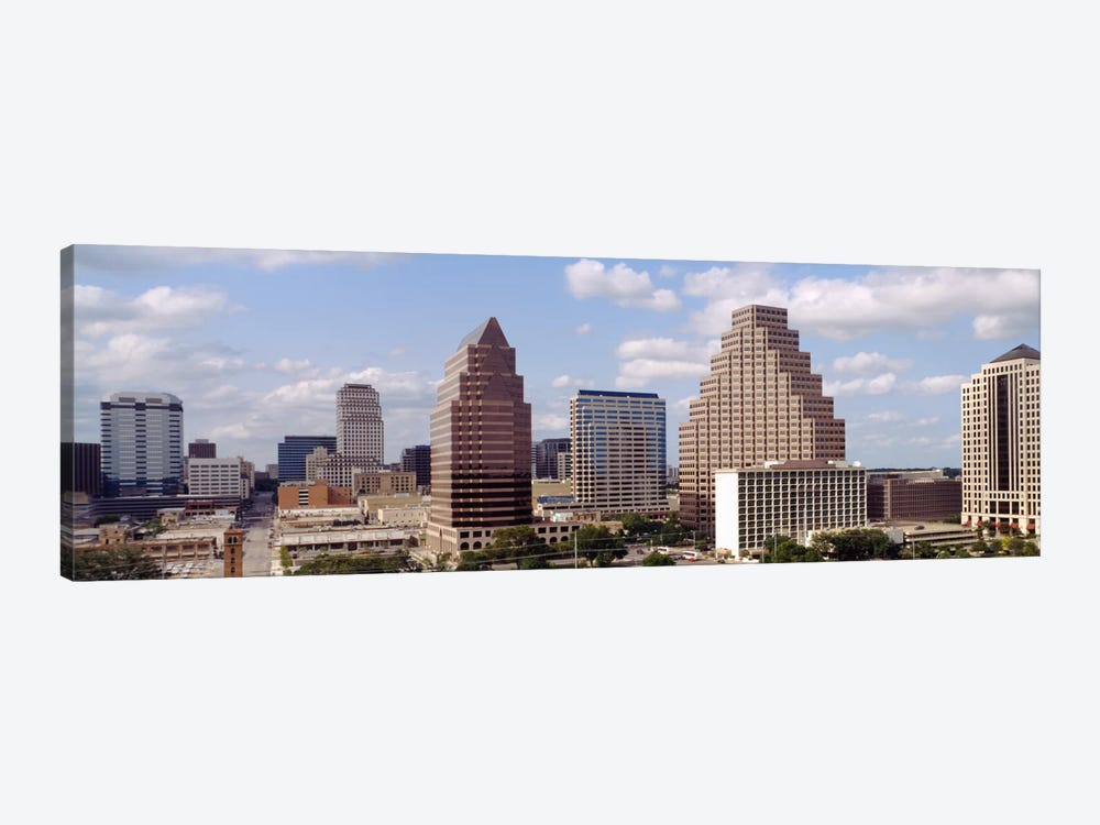 Buildings in a city, Town Lake, Austin, Texas, USA by Panoramic Images 1-piece Canvas Art