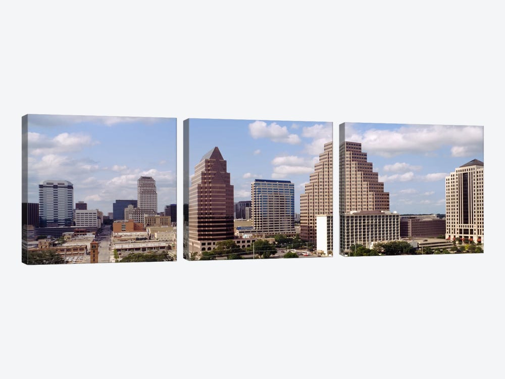 Buildings in a city, Town Lake, Austin, Texas, USA by Panoramic Images 3-piece Canvas Wall Art