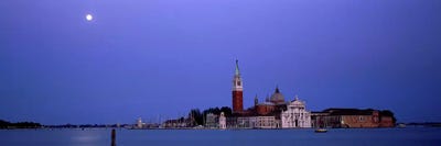 Moon over San Giorgio Maggiore Church Venice Italy by Panoramic Images canvas print