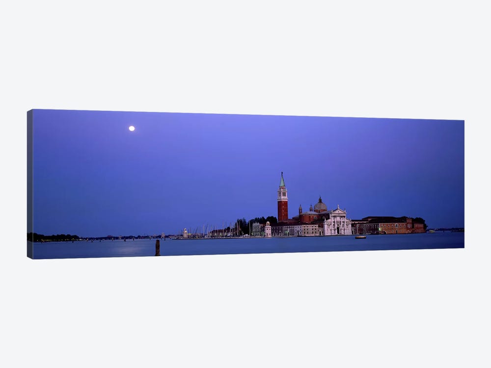 Moon over San Giorgio Maggiore Church Venice Italy by Panoramic Images 1-piece Canvas Artwork