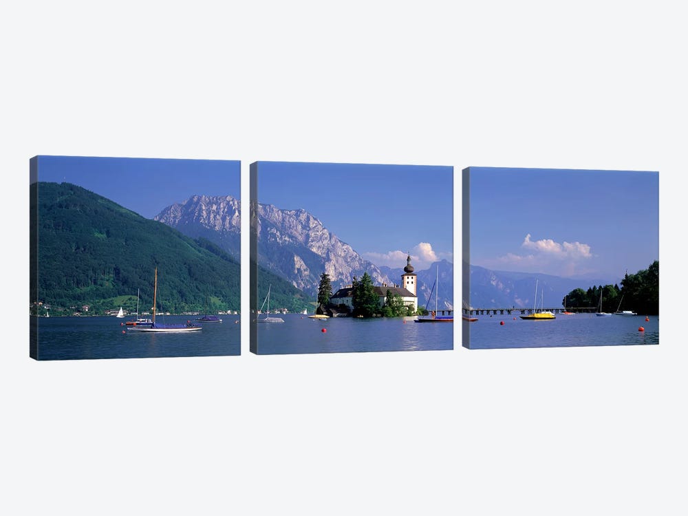 Traunsee Lake Gmunden Austria by Panoramic Images 3-piece Canvas Wall Art
