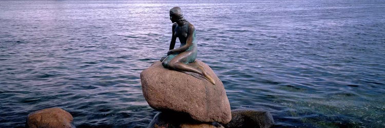 Little Mermaid Statue on Waterfront Copenhagen Denmark