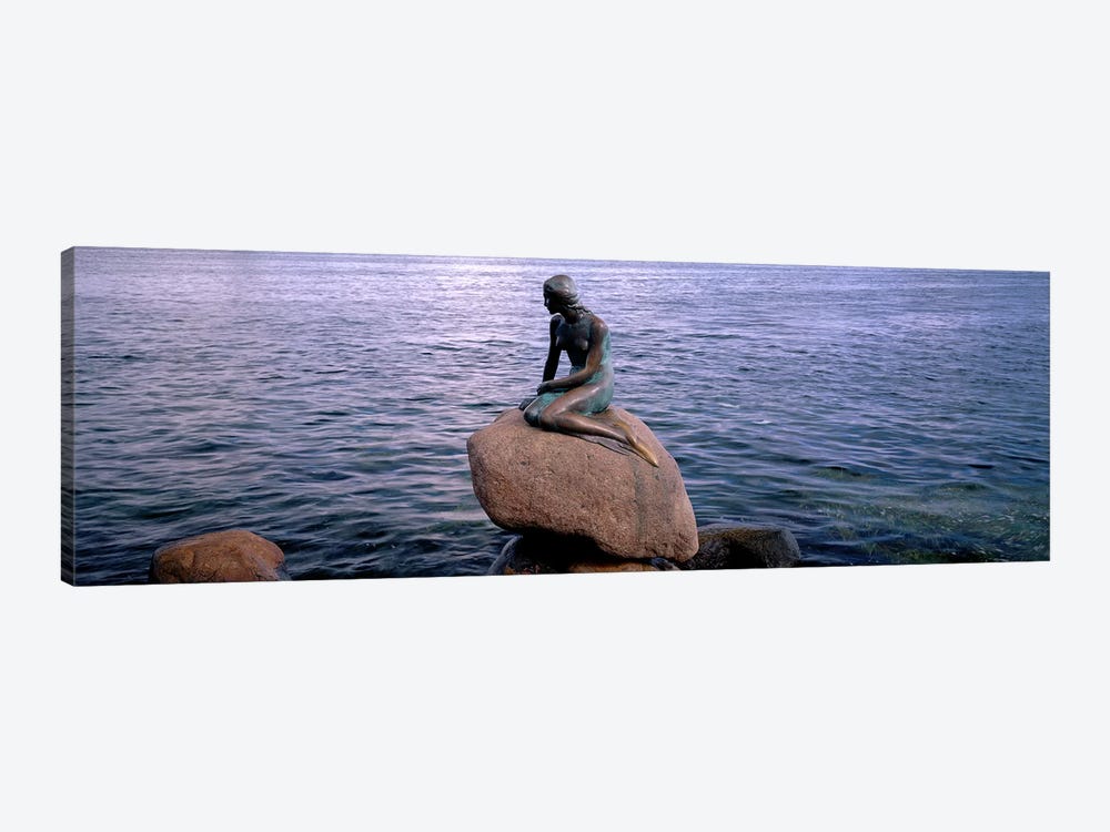 Little Mermaid Statue on Waterfront Copenhagen Denmark by Panoramic Images 1-piece Canvas Wall Art