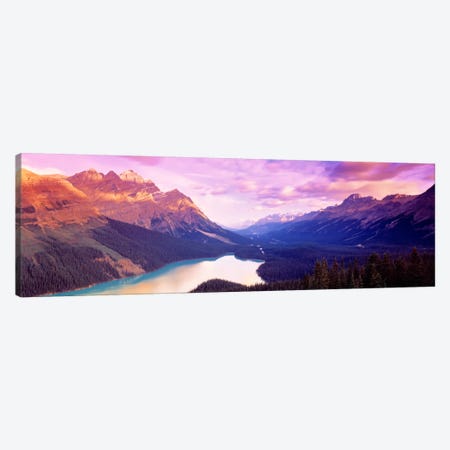 Peyto Lake, Alberta, Canada Canvas Print #PIM3} by Panoramic Images Canvas Wall Art