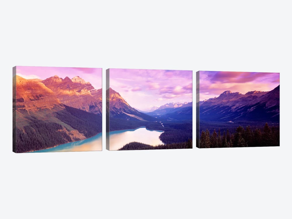 Peyto Lake, Alberta, Canada by Panoramic Images 3-piece Art Print