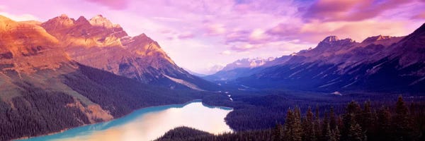 Panoramic Images: Peyto Lake, Alberta, Canada by Panoramic Images