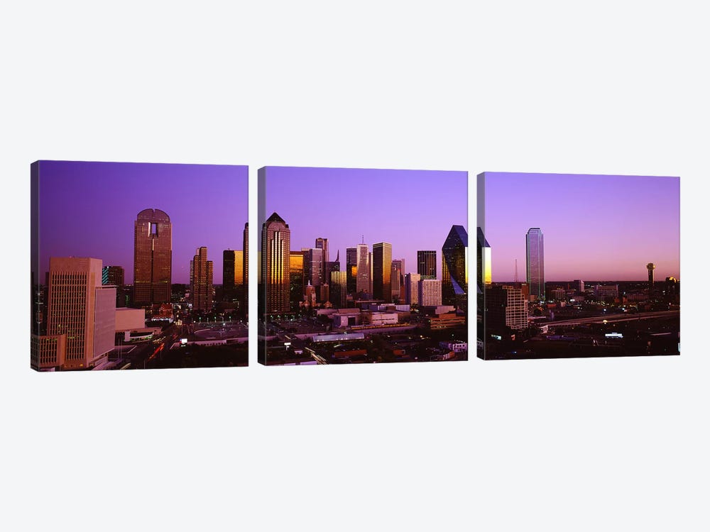 DallasTexas, USA by Panoramic Images 3-piece Canvas Art Print