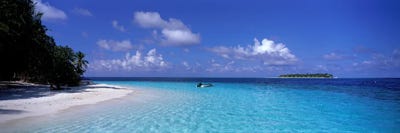 Tropical Beach Ihru Maldives by Panoramic Images framed canvas print