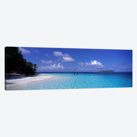 Tropical Beach Ihru Maldives Canvas Print #PIM4004} by Panoramic Images Canvas Wall Art