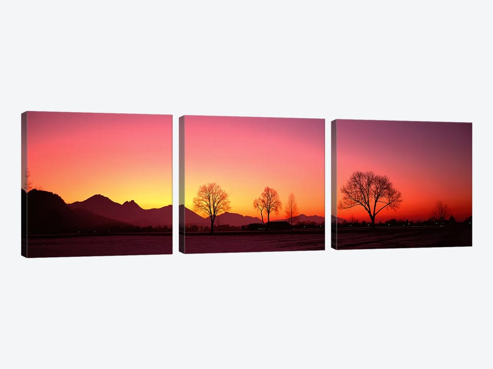 EveningSchwangau, Germany by Panoramic Images 3-piece Art Print