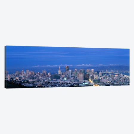 San Francisco cityscape Upper Market California Canvas Print #PIM400} by Panoramic Images Canvas Artwork