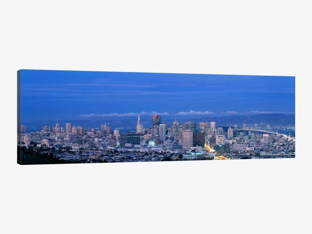 San Francisco cityscape Upper Market California by Panoramic Images 1-piece Canvas Print