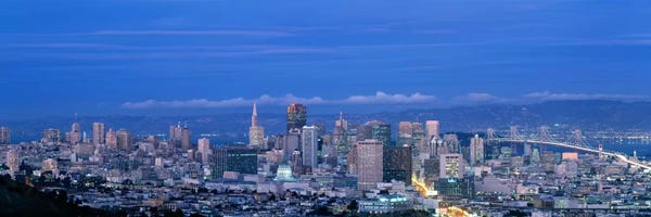 San Francisco Skylines: San Francisco cityscape Upper Market California by Panoramic Images