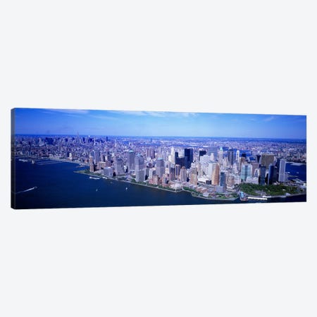 AerialLower Manhattan, NYC, New York City, New York State, USA Canvas Print #PIM4015} by Panoramic Images Canvas Print