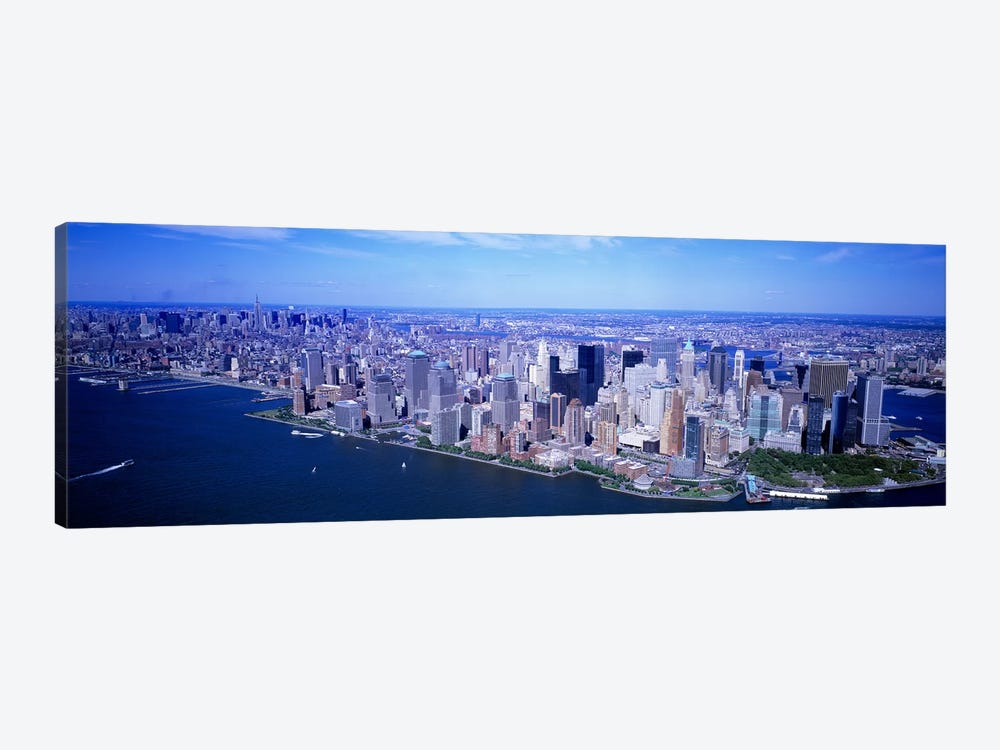 AerialLower Manhattan, NYC, New York City, New York State, USA by Panoramic Images 1-piece Canvas Wall Art
