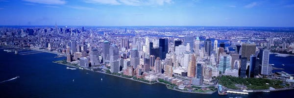New York City Skylines: AerialLower Manhattan, NYC, New York City, New York State, USA by Panoramic Images