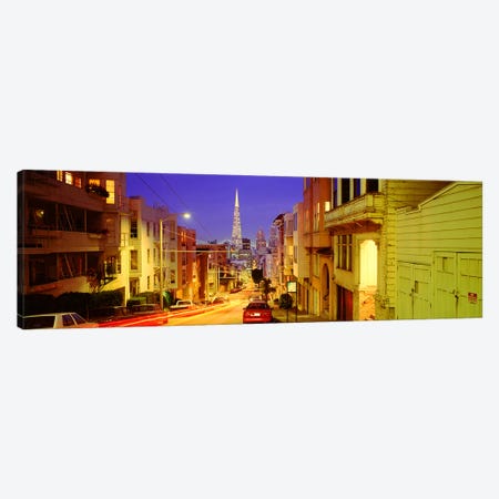 Evening In San FranciscoSan Francisco, California, USA Canvas Print #PIM4017} by Panoramic Images Canvas Print