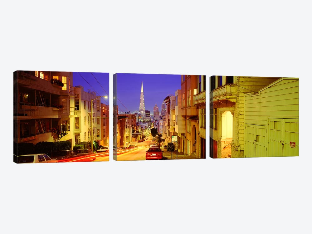 Evening In San FranciscoSan Francisco, California, USA by Panoramic Images 3-piece Canvas Art