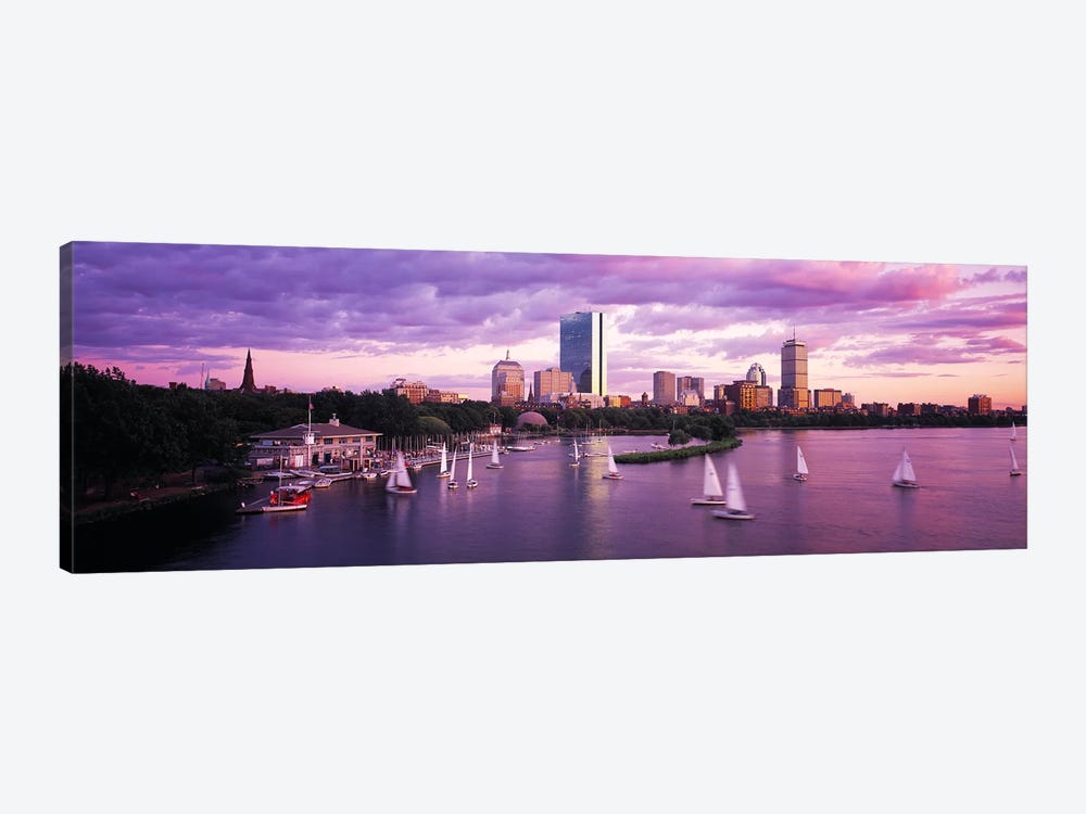 Dusk Boston MA by Panoramic Images 1-piece Canvas Art