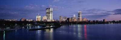 Buildings on The waterfront, At DuskBoston, Massachusetts, USA by Panoramic Images canvas print