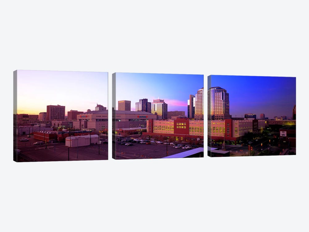 Dusk Phoenix AZ by Panoramic Images 3-piece Canvas Art Print