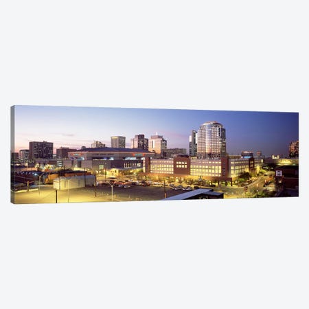 Skyline At Dusk, Phoenix, Arizona, USA Canvas Print #PIM4024} by Panoramic Images Canvas Art