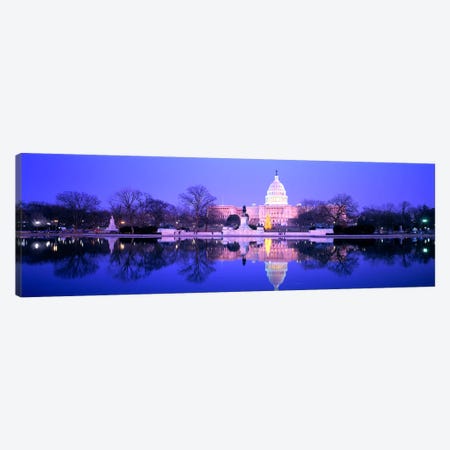 ChristmasUS Capitol, Washington DC, District of Columbia, USA Canvas Print #PIM4027} by Panoramic Images Canvas Artwork