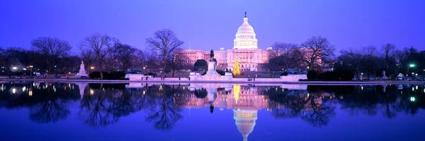 Washington, D.C.: ChristmasUS Capitol, Washington DC, District of Columbia, USA by Panoramic Images