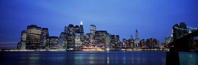 Buildings at the waterfront, Manhattan, New York City, New York State, USA by Panoramic Images multi panel art