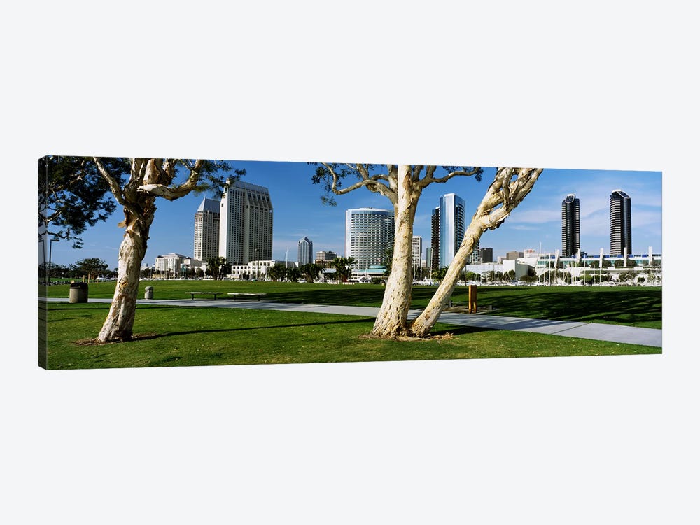 Embarcadero Marina Park, San Diego, California, USA by Panoramic Images 1-piece Canvas Print