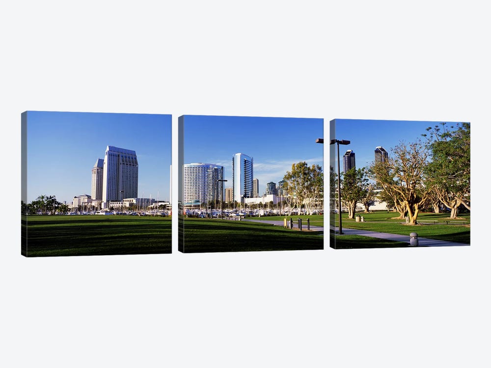 USA, California, San Diego, Marina Park by Panoramic Images 3-piece Art Print