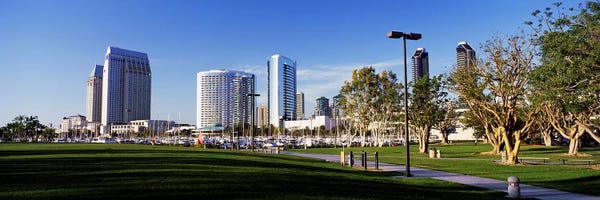San Diego: USA, California, San Diego, Marina Park by Panoramic Images