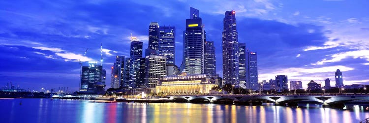 Downtown Skyline At Sunset, Singapore by Panoramic Images wall art