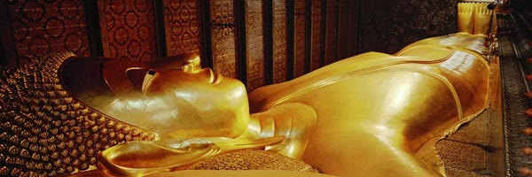 Thailand: Thailand, Bangkok, Wat Po, Reclining Buddha by Panoramic Images