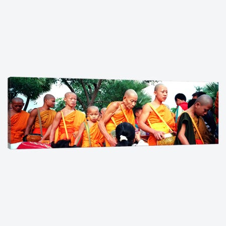 Buddhist Monks Luang Prabang Laos Canvas Print #PIM4060} by Panoramic Images Canvas Art Print