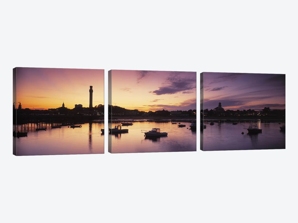 Harbor Cape Cod MA by Panoramic Images 3-piece Canvas Wall Art