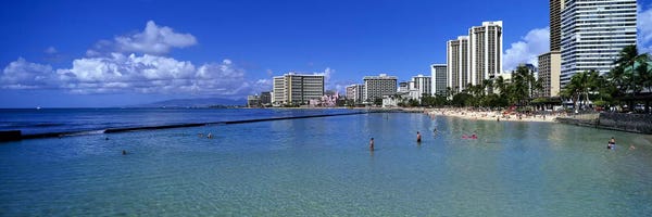 Honolulu: Waikiki Beach Honolulu Oahu HI by Panoramic Images