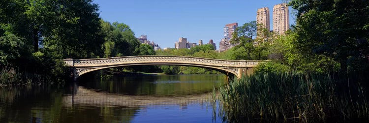 Bridge across a lake, Central Park, New York City, New York State, USA