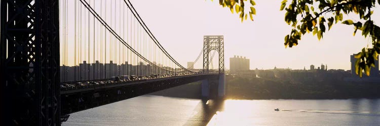 Bridge across the riverGeorge Washington Bridge, New York City, New York State, USA