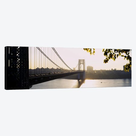 Bridge across the riverGeorge Washington Bridge, New York City, New York State, USA Canvas Print #PIM4100} by Panoramic Images Canvas Art