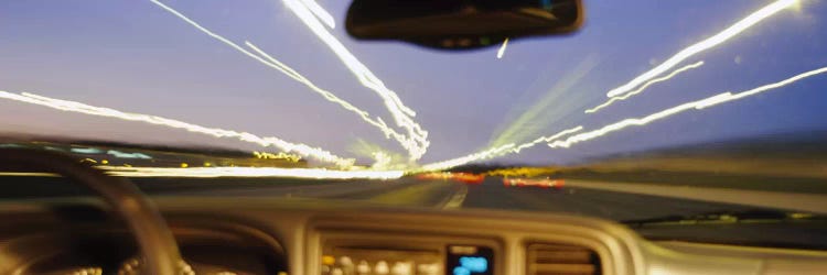 Road viewed from a car, Atlanta, Georgia