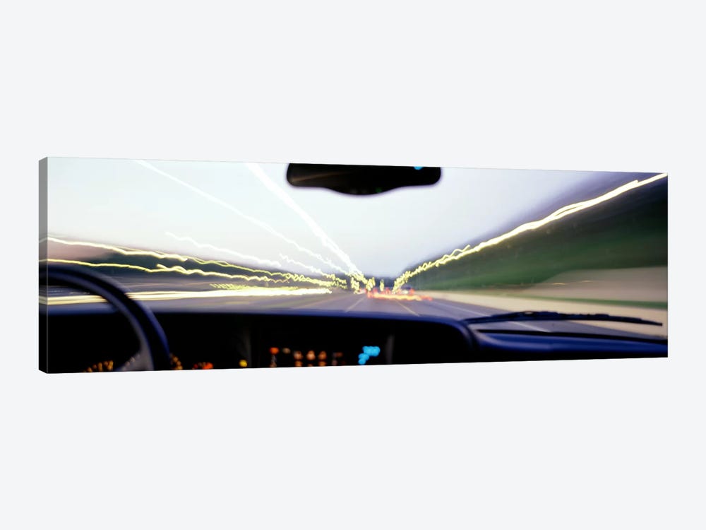 Truck In Motion From Driver's Perspective, Atlanta, Georgia, USA by Panoramic Images 1-piece Canvas Art Print