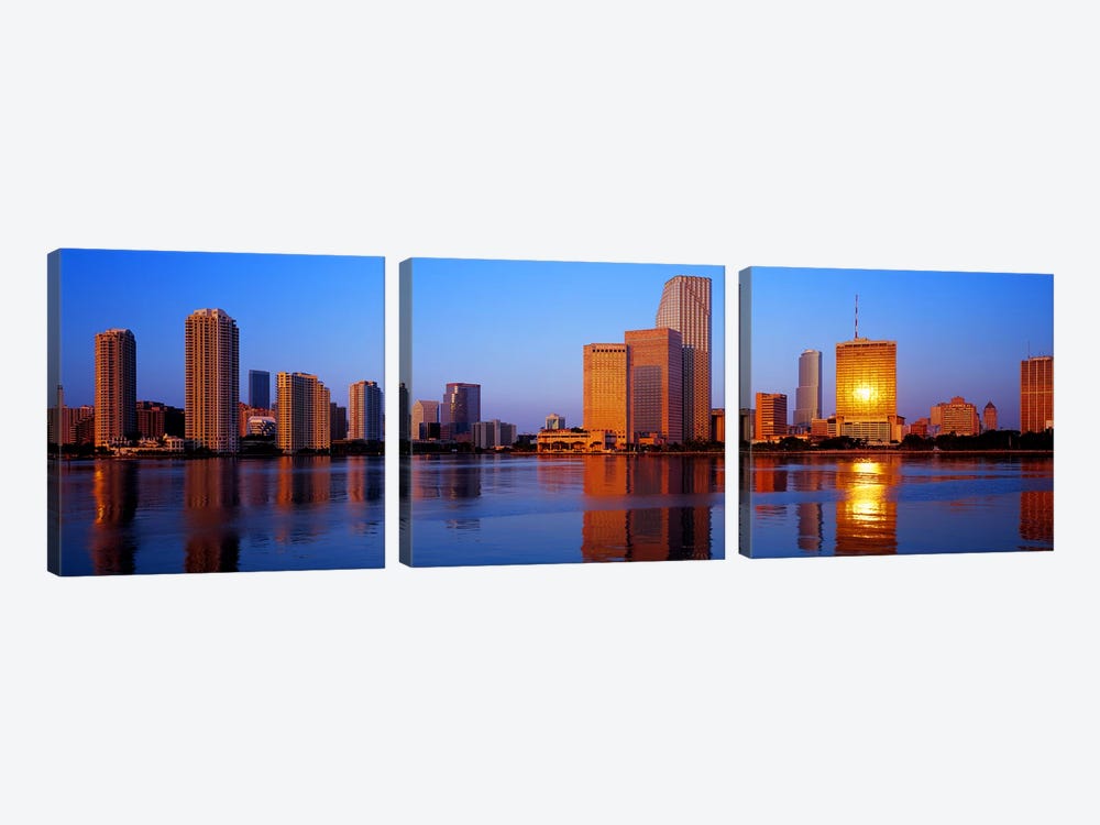 SunriseMiami, Florida, USA by Panoramic Images 3-piece Canvas Art Print