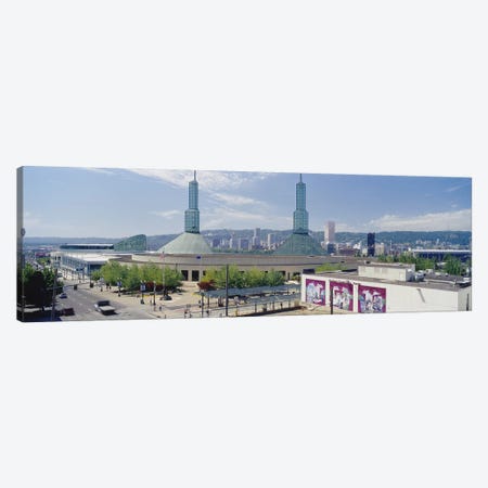 Twin Towers of a Convention Center, Portland, Oregon, USA Canvas Print #PIM4133} by Panoramic Images Canvas Art Print