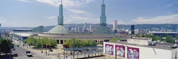 Oregon: Twin Towers of a Convention Center, Portland, Oregon, USA by Panoramic Images