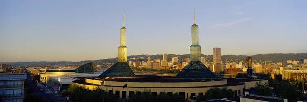 Oregon: Twin Towers of a Convention Center, Portland, Oregon, USA #2 by Panoramic Images