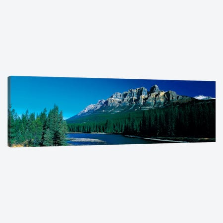 Castle Mountain Banff National Park Alberta Canada Canvas Print #PIM414} by Panoramic Images Canvas Wall Art