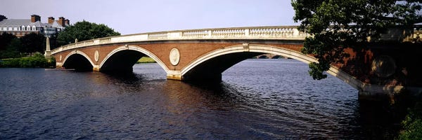 Boston: Arch bridge across a river, Anderson Memorial Bridge, Charles River, Boston, Massachusetts, USA by Panoramic Images