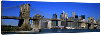 USA, New York, Brooklyn Bridge Canvas Art Print - Brooklyn Art